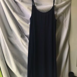 Navy blue mesh swim suit cover up